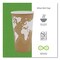 Eco-Products 20 oz. World Art Renewable and Compostable Paper Hot Cups - Brown/White (1000/Carton)